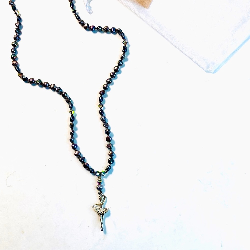 Handmade Ballerina and Grey Christmas Nutcracker Necklace by McGlamorous